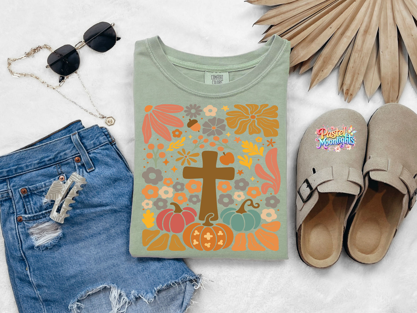 Boho Christian Fall Design 24 DTF Print Ready to Press