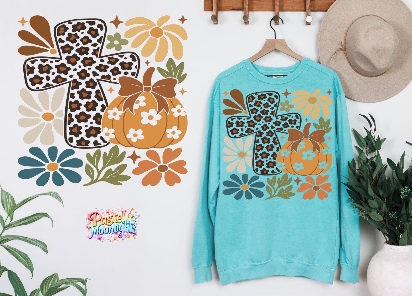 Boho Christian Fall Design 25 DTF Print Ready to Press