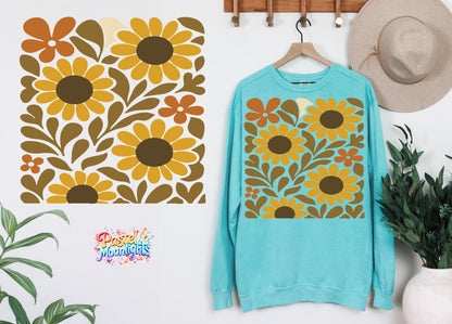 Boho Christian Fall Design 2 DTF Print Ready to Press