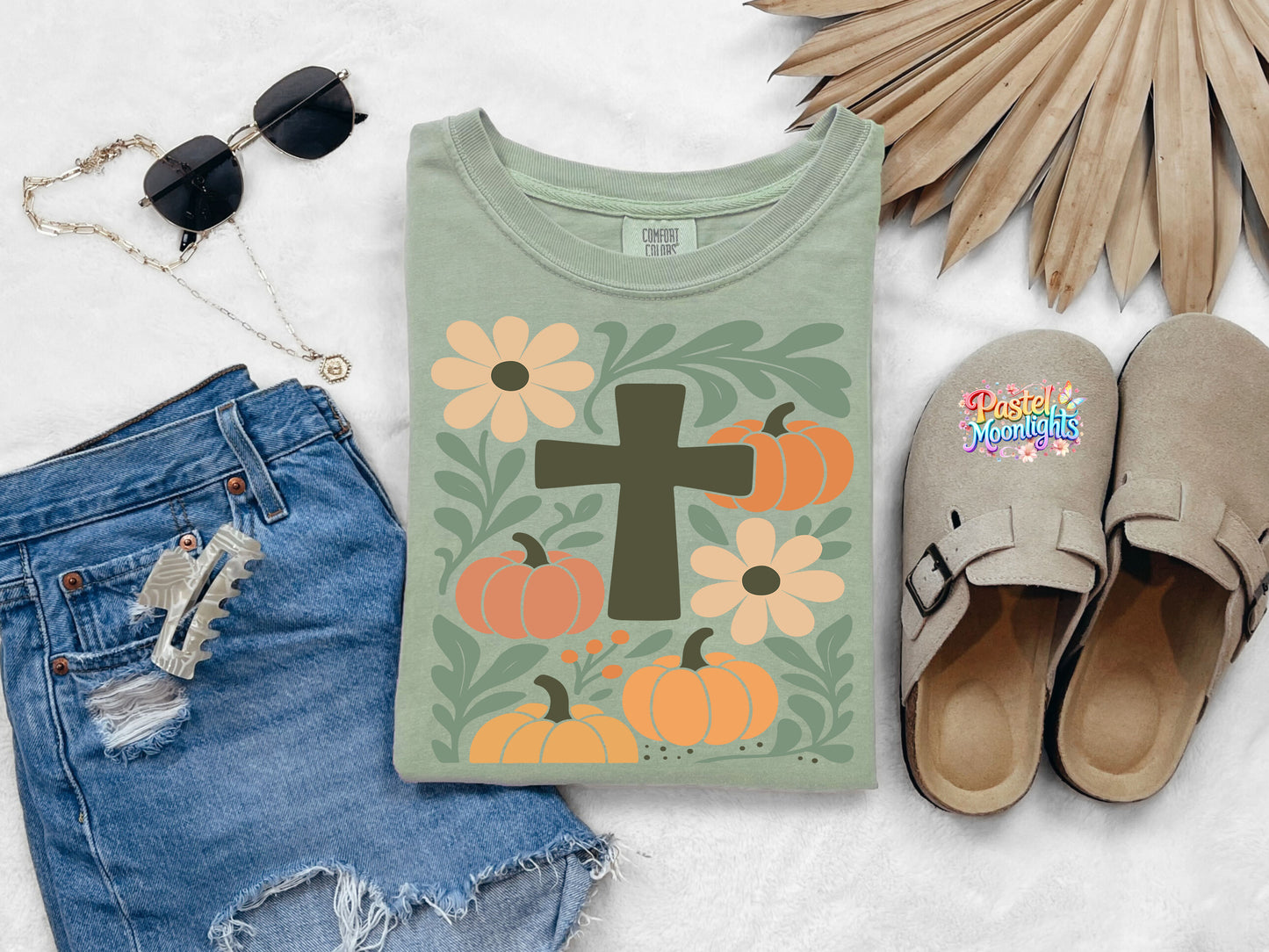 Boho Christian Fall Design 5 DTF Print Ready to Press