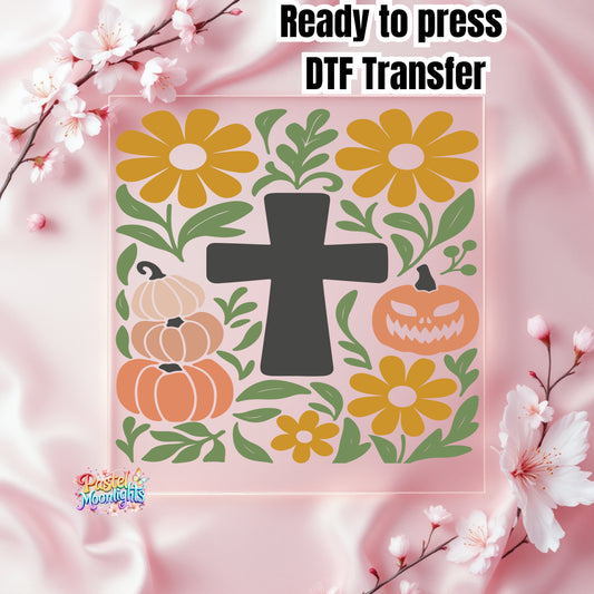 Boho Christian Fall Design 6 DTF Print Ready to Press