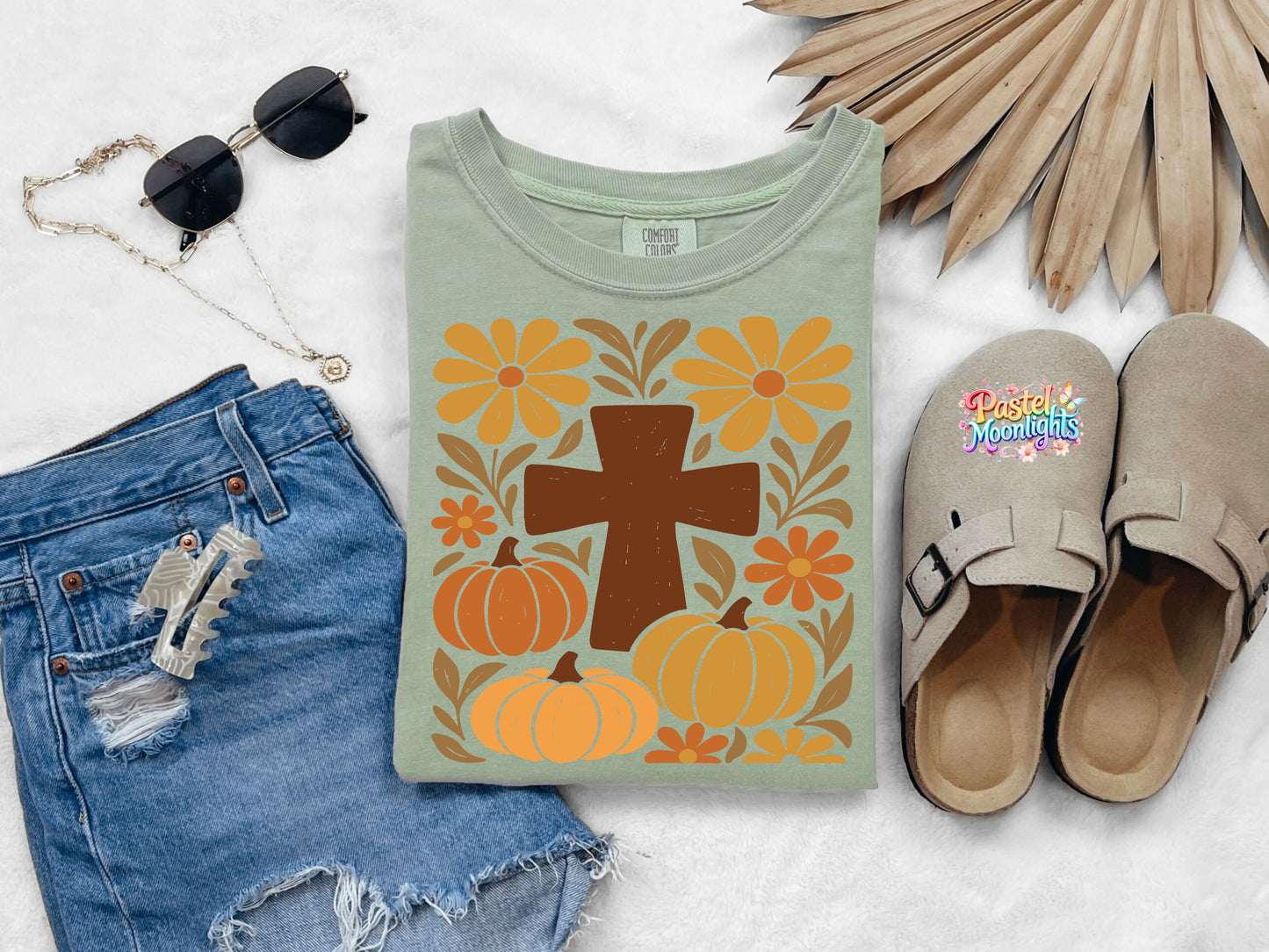 Boho Christian Fall Design 7 DTF Print Ready to Press