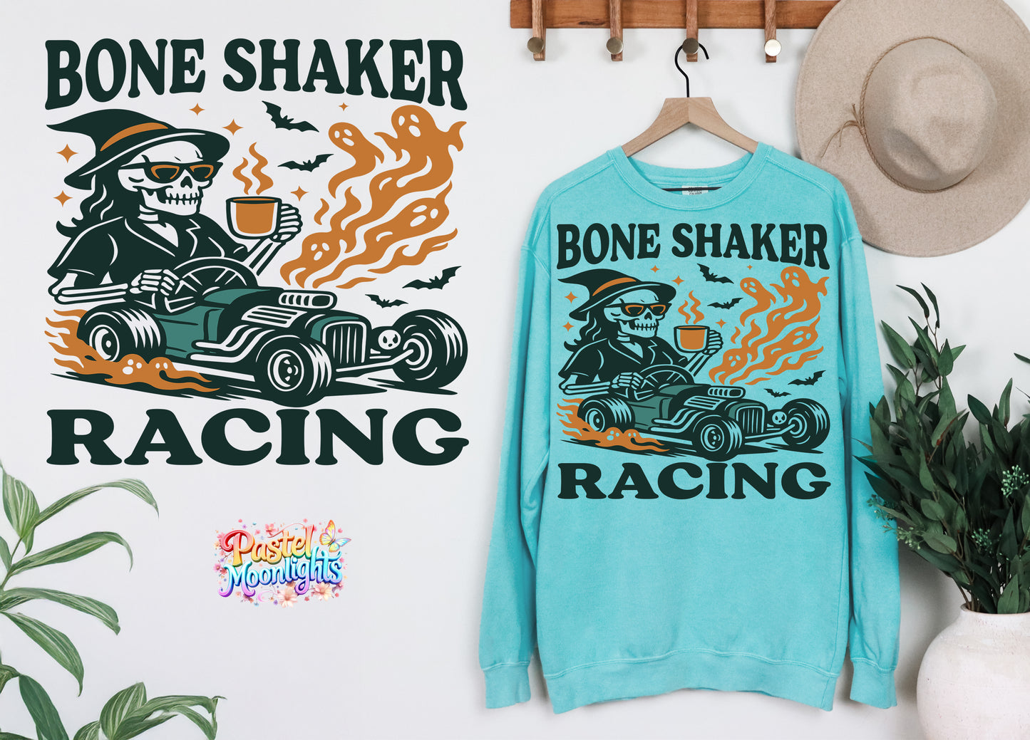 Bone Shaker Racing DTF Print Ready to Press