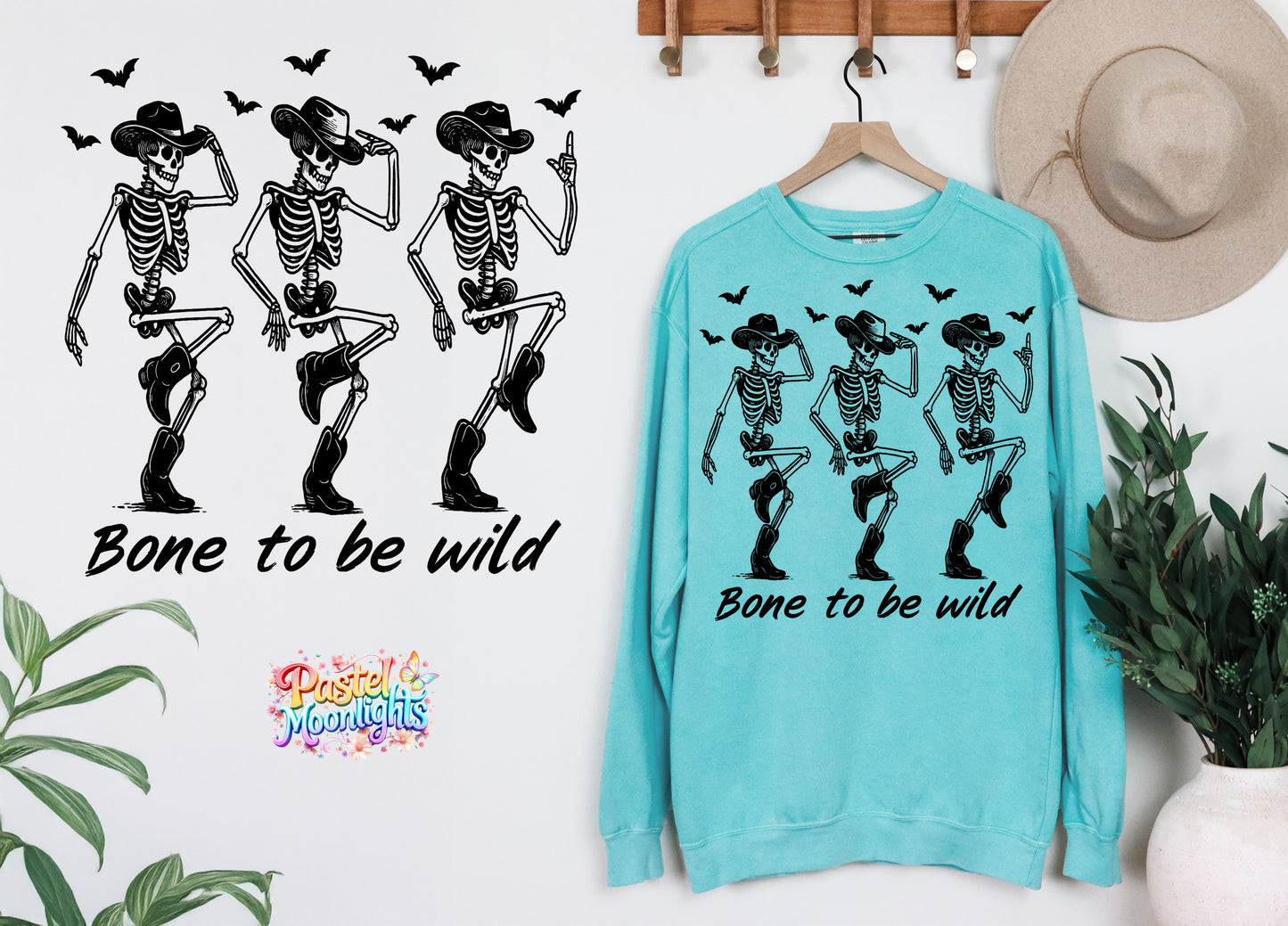 Bone to Be Wild DTF Print Ready to Press