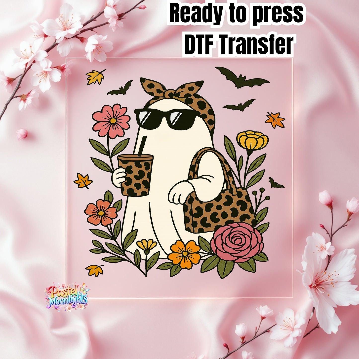 Boo-Jee Ghost DTF Print Ready to Press