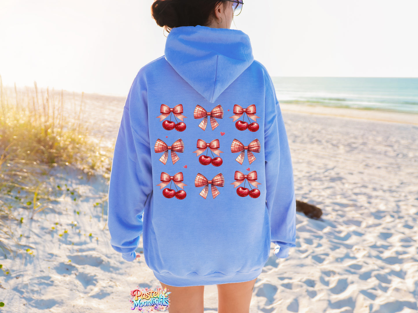 Bow and Red Cherry DTF Print Ready to Press