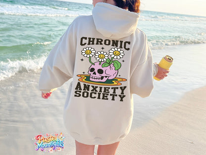 Chronic anxiety society DTF Print Ready to Press
