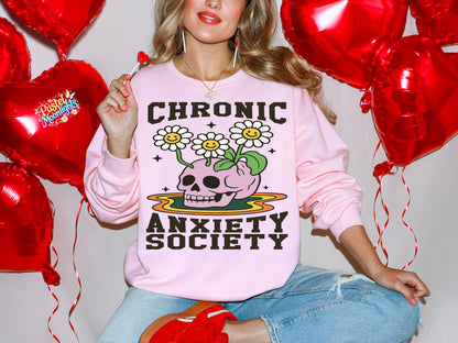 Chronic anxiety society DTF Print Ready to Press