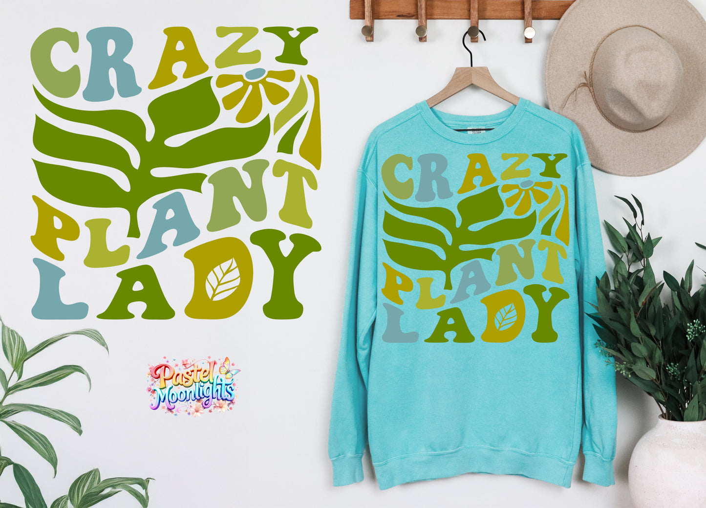 Crazy Plant Lady DTF Print Ready to Press