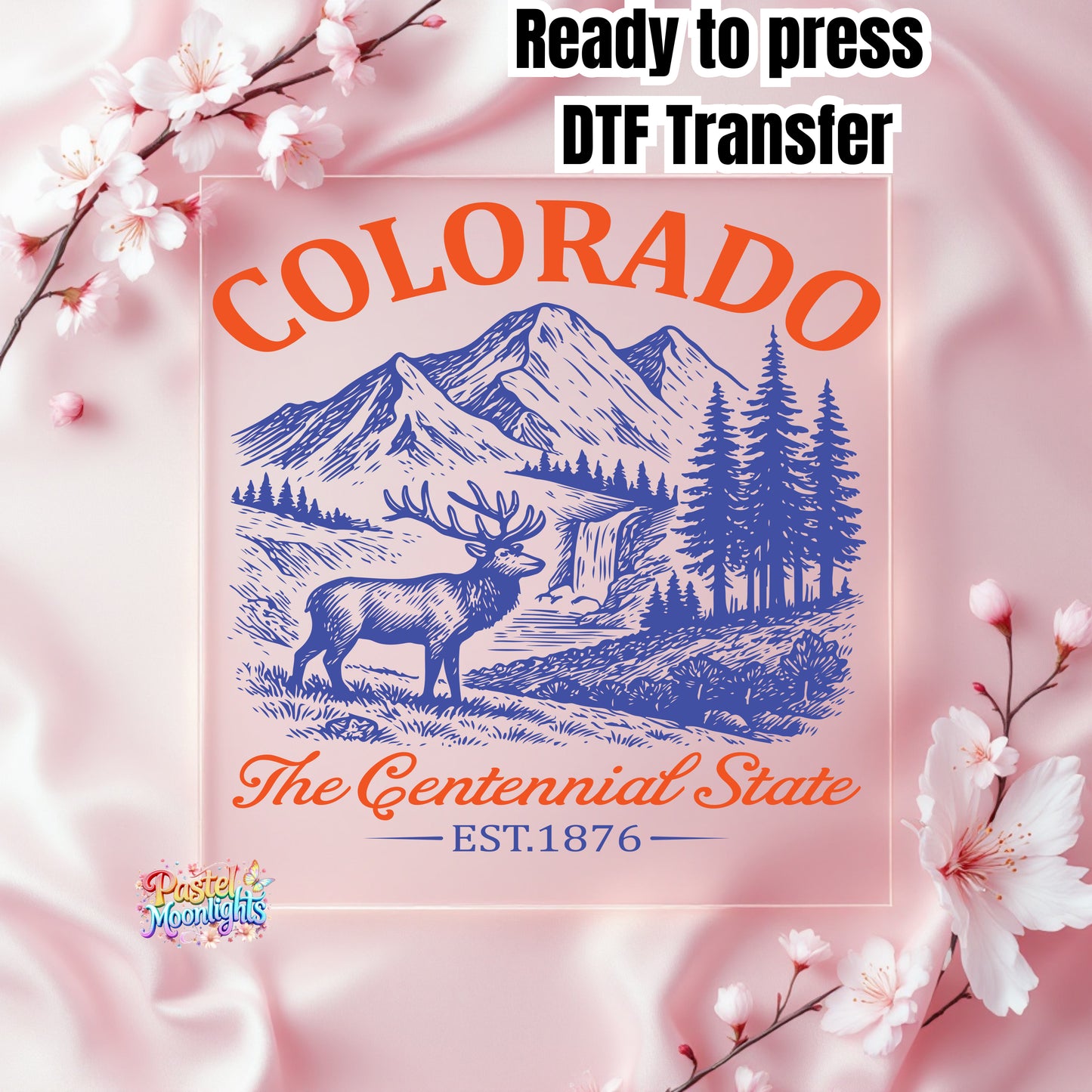 Colorado  The Centennial State DTF Print Ready to Press