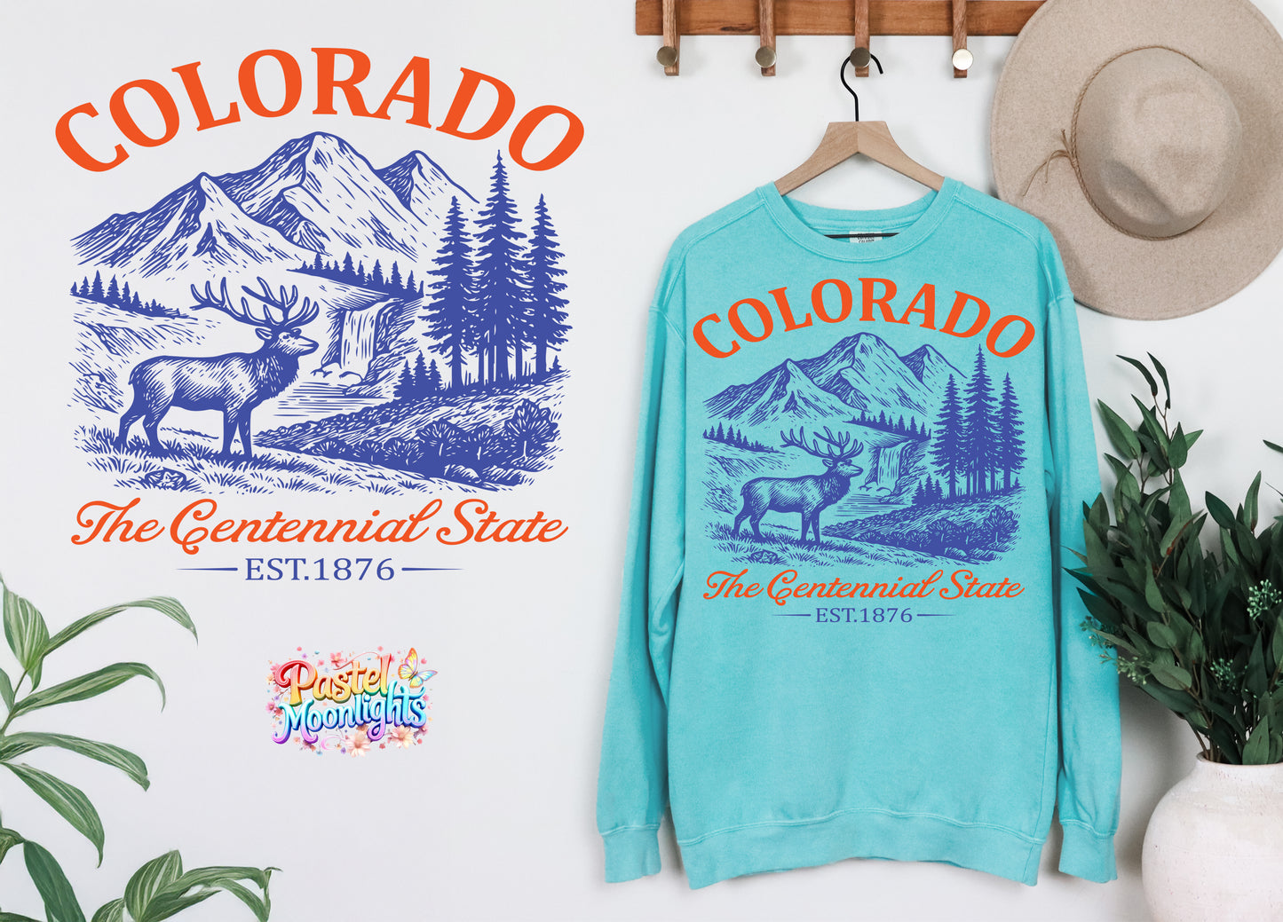 Colorado  The Centennial State DTF Print Ready to Press