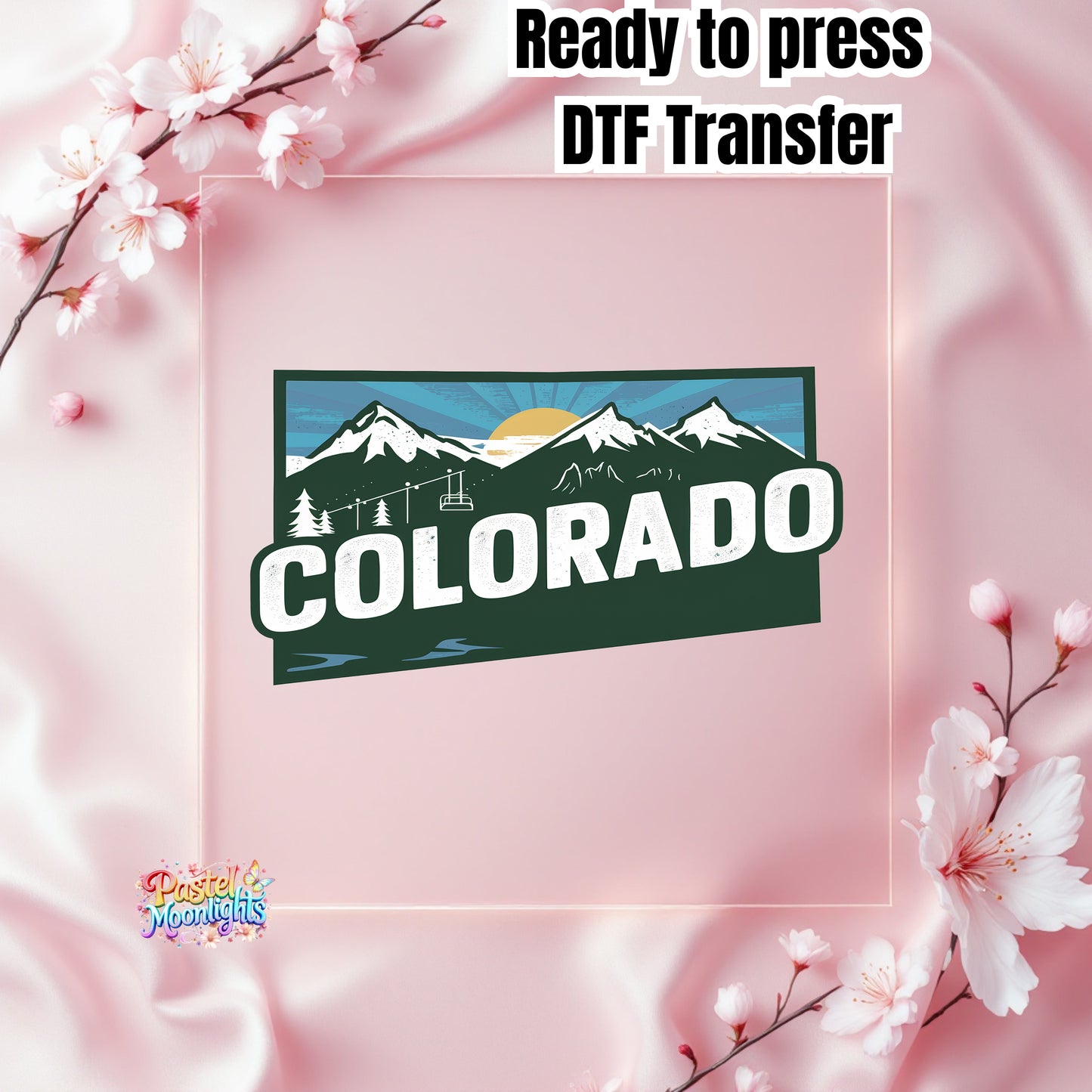 Colorado  The Centennial State DTF Print Ready to Press