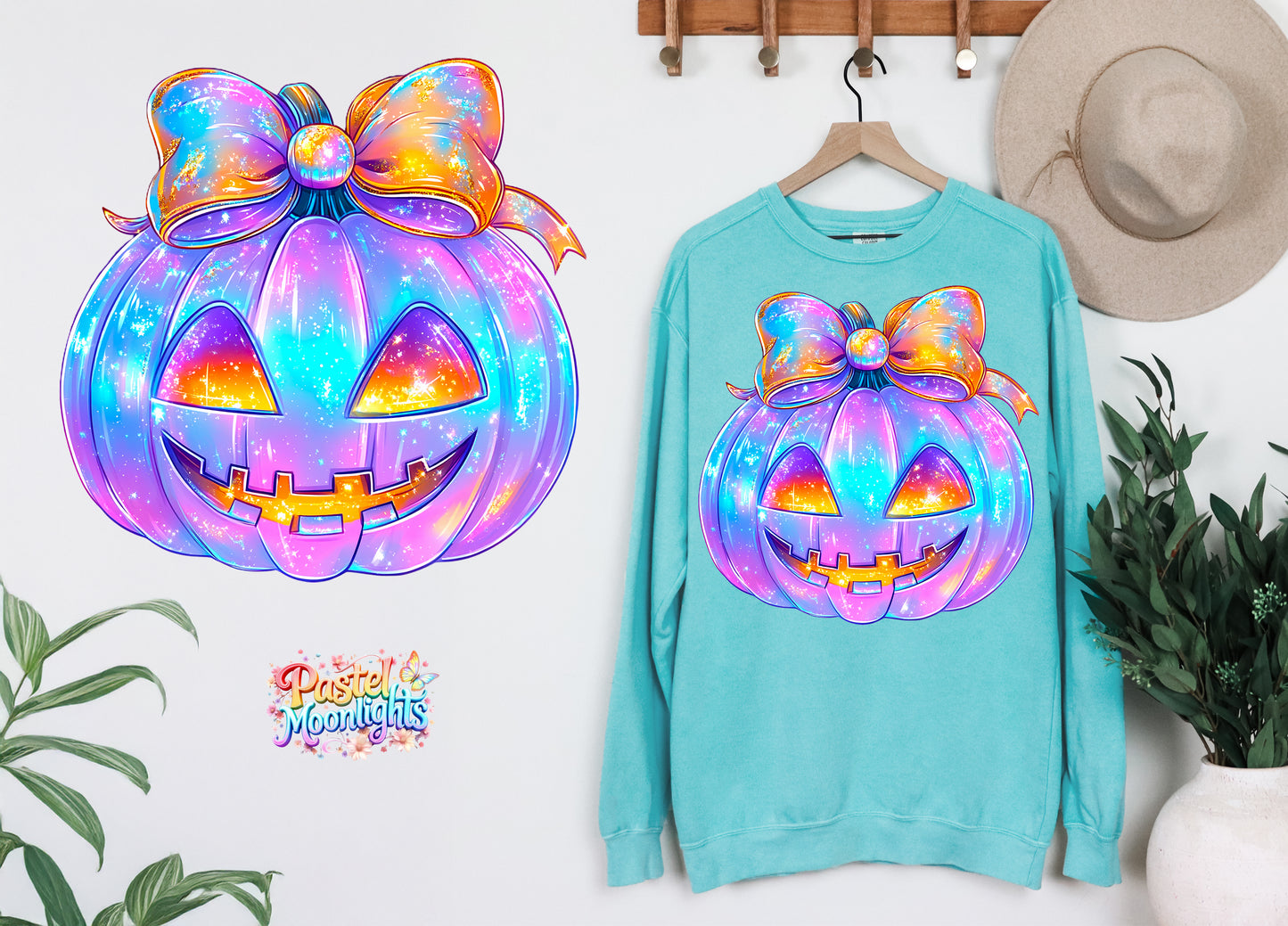 Colorful Halloween Design 1 DTF Print Ready to Press