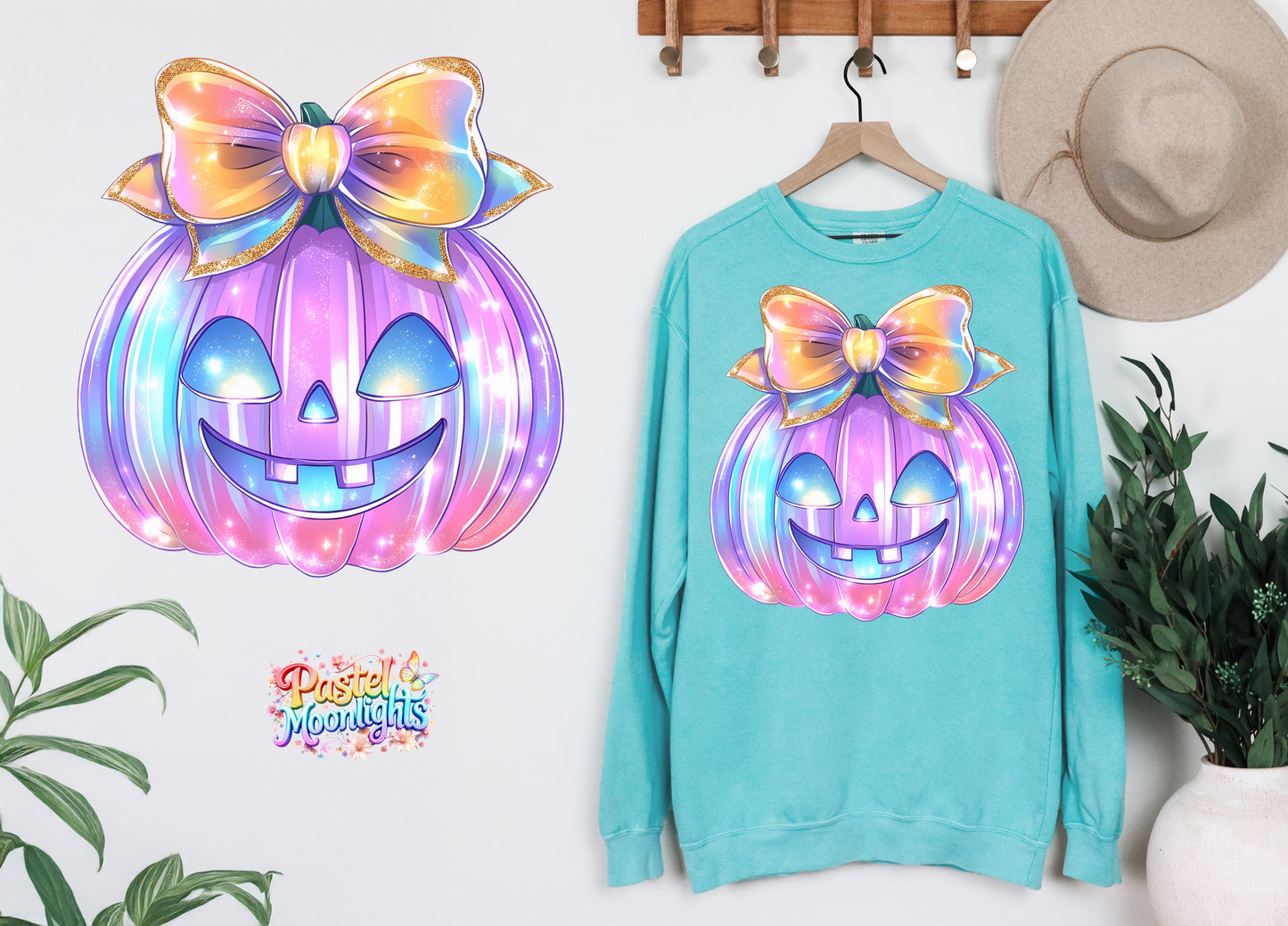 Colorful Halloween Design 2 DTF Print Ready to Press