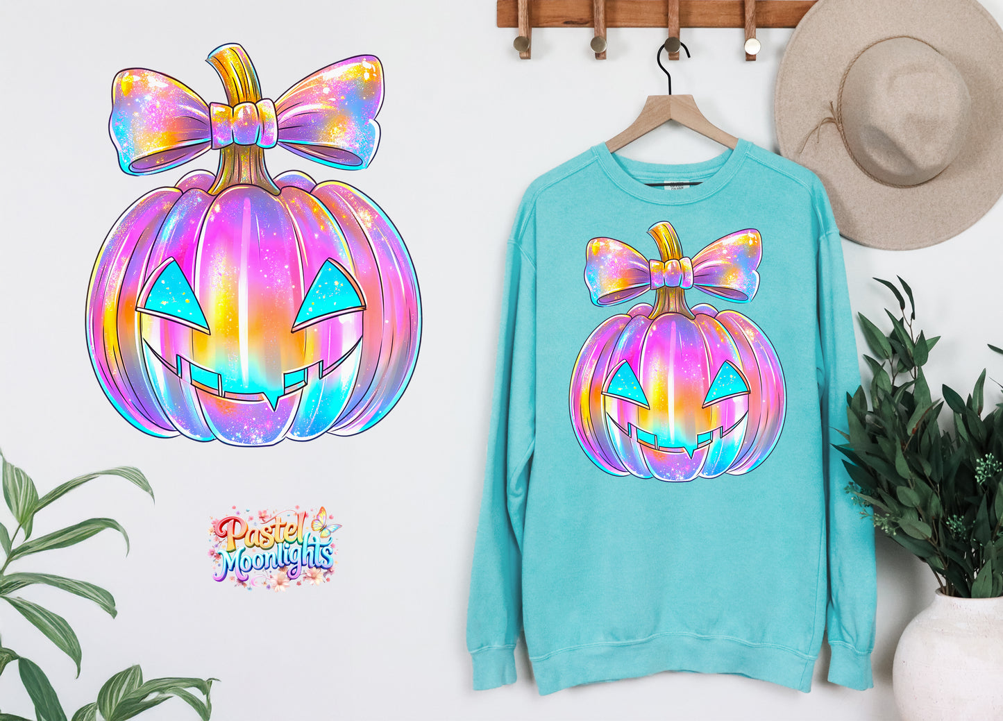 Colorful Halloween Design 3 DTF Print Ready to Press