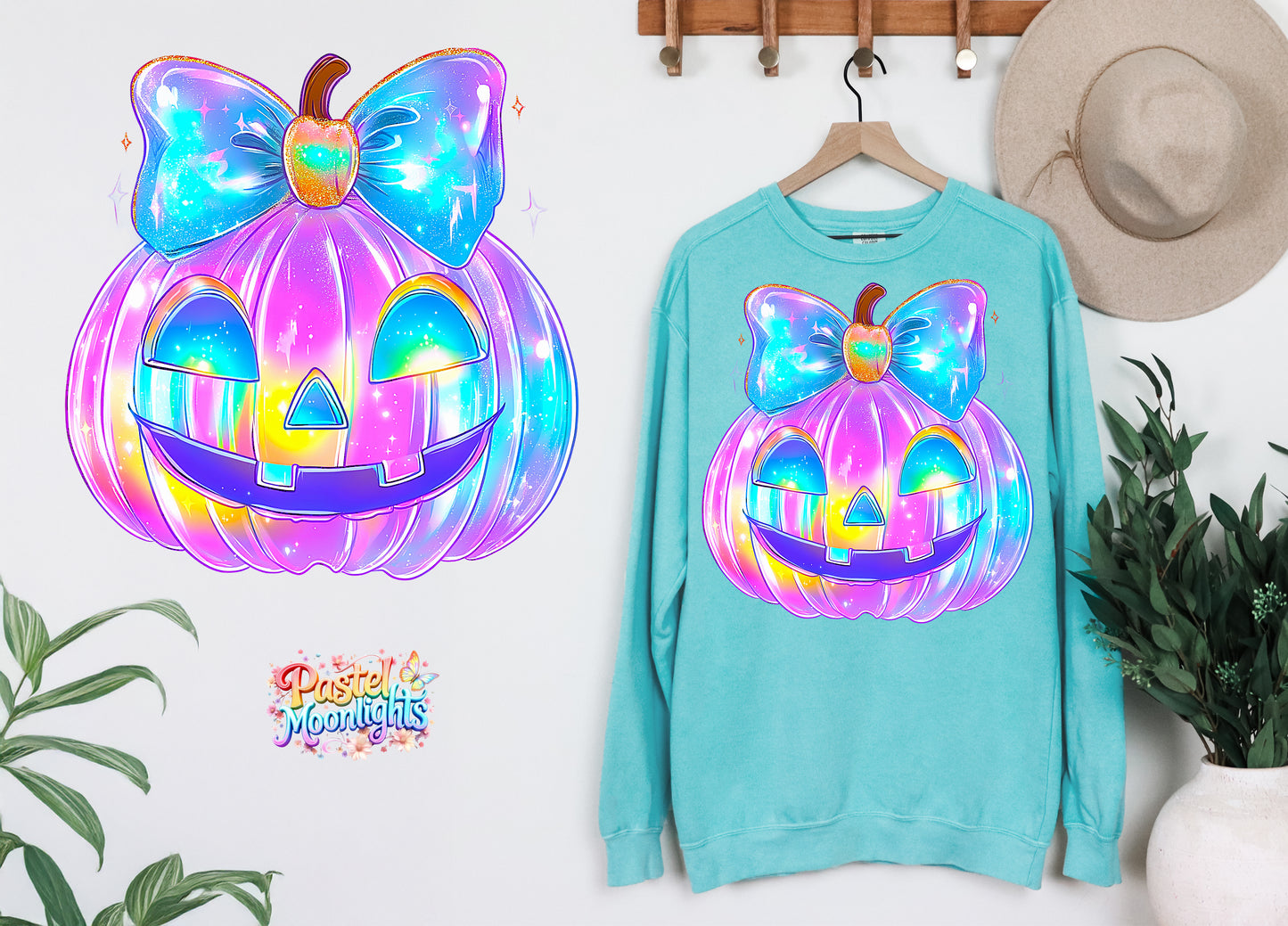 Colorful Halloween Design 41 DTF Print Ready to Press