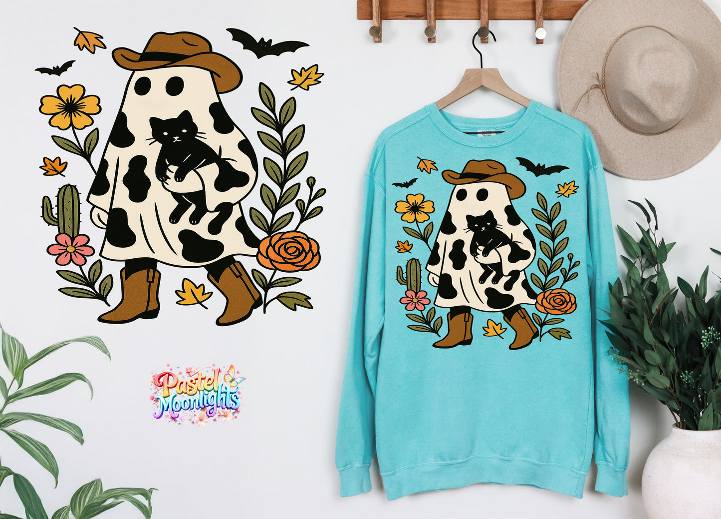 Cowboy Skeletons Dance DTF Print Ready to Press