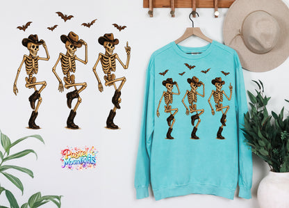 Skeletons Dance DTF Print Ready to Press