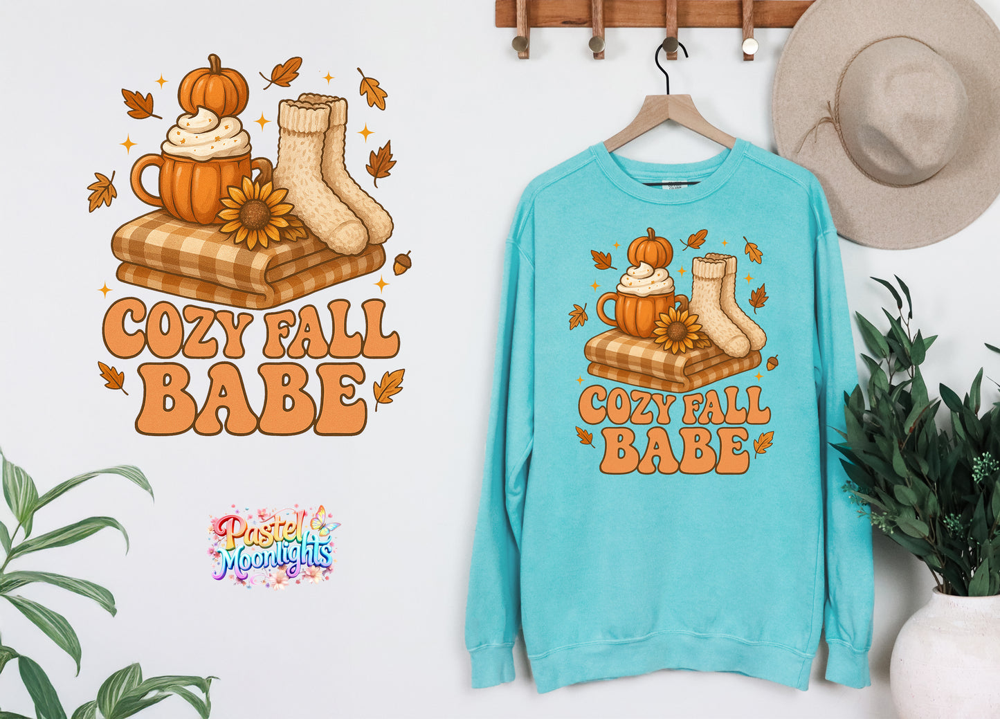 Cozy Fall Babe DTF Print Ready to Press