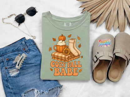 Cozy Fall Babe DTF Print Ready to Press