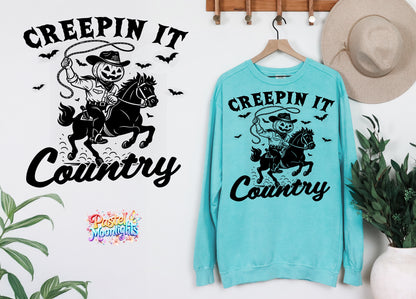 Creepin it country DTF Print Ready to Press