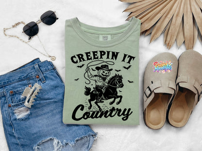 Creepin it country DTF Print Ready to Press