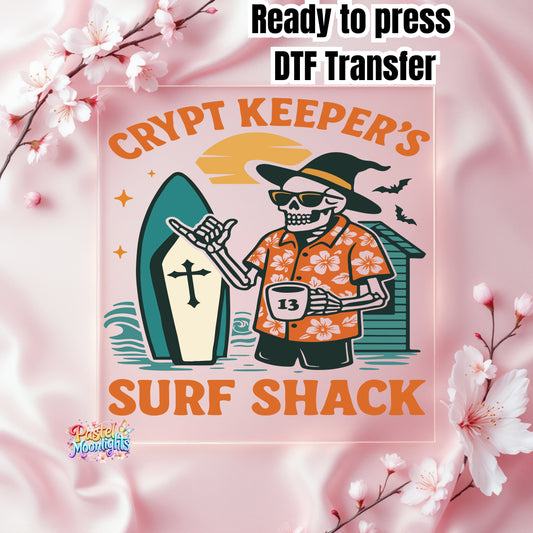 Crypt Keeper's Surf Shack DTF Print Ready to Press