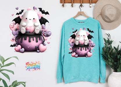 Cute Halloween Design 30 DTF Print Ready to Press