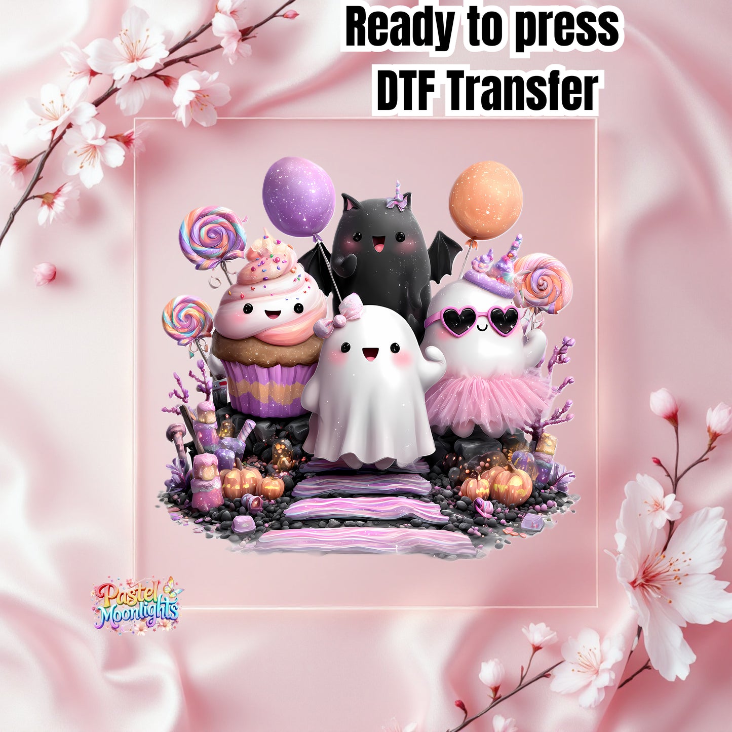 Cute Halloween Design 39 DTF Print Ready to Press