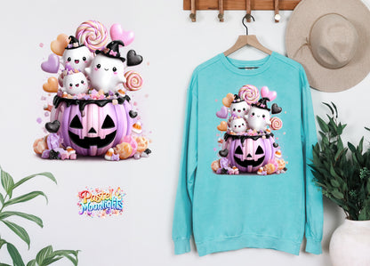 Cute Halloween Design 54 DTF Print Ready to Press