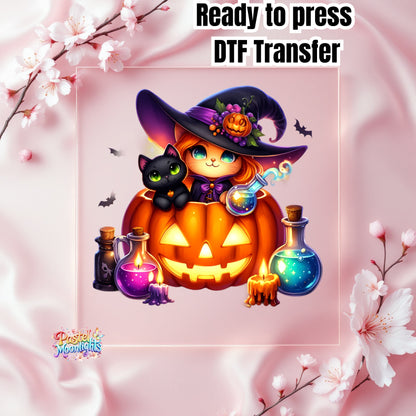 Cute Witch Design 10 DTF Print Ready to Press