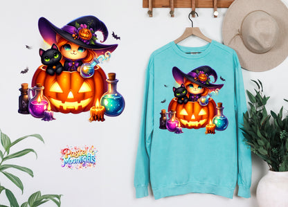 Cute Witch Design 10 DTF Print Ready to Press