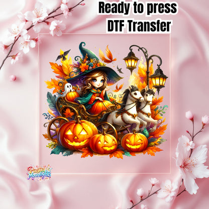 Cute Witch Design 11 DTF Print Ready to Press