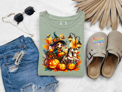 Cute Witch Design 11 DTF Print Ready to Press