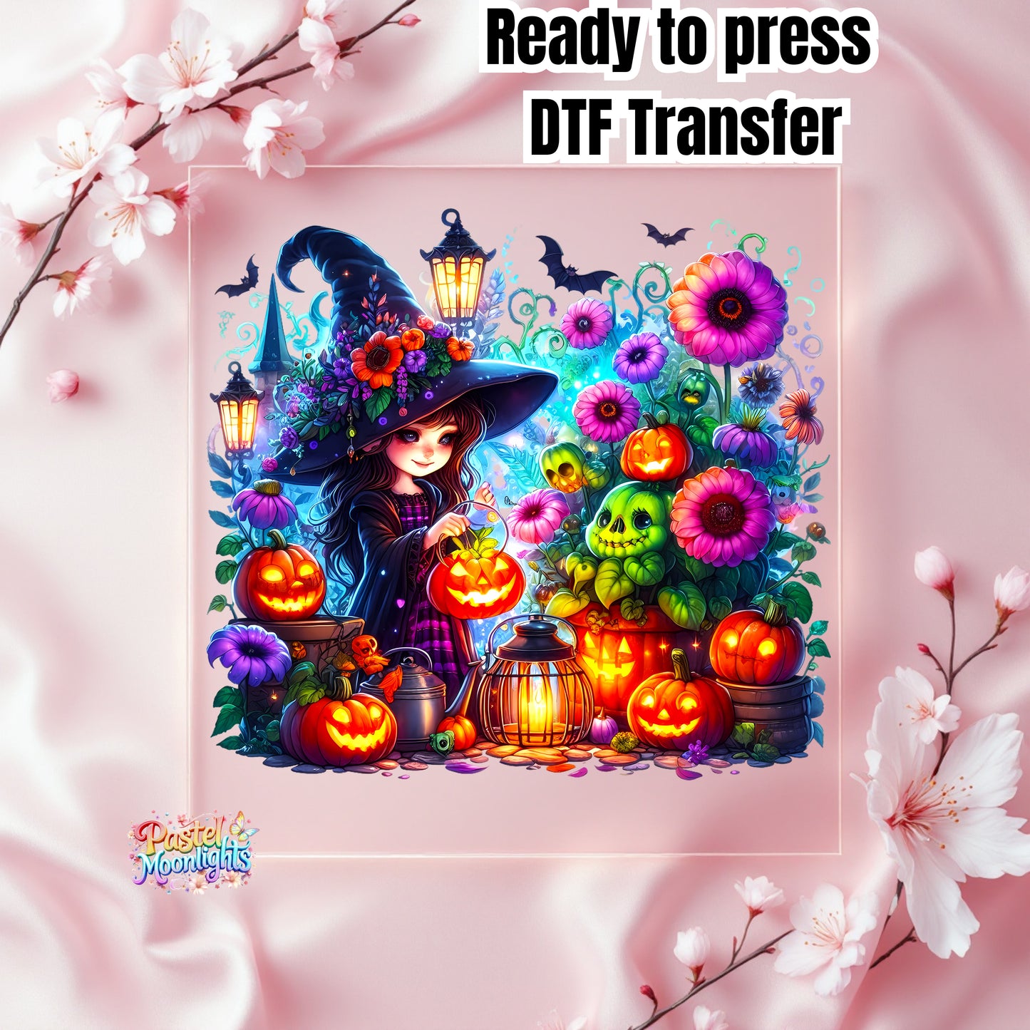 Cute Witch Design 12 DTF Print Ready to Press