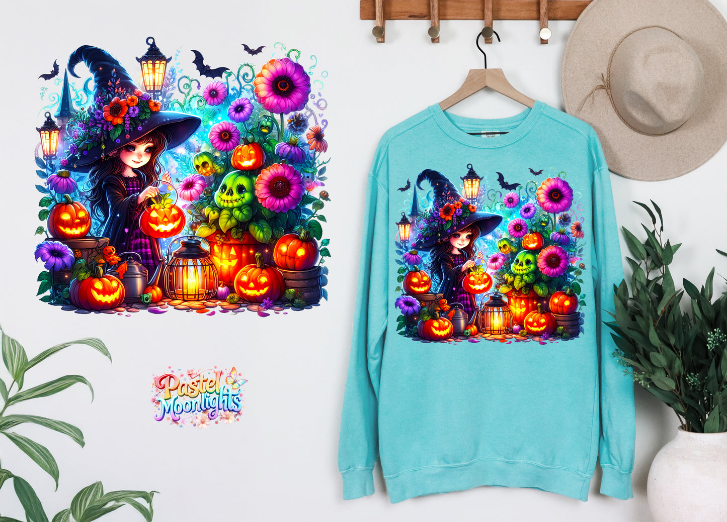 Cute Witch Design 12 DTF Print Ready to Press