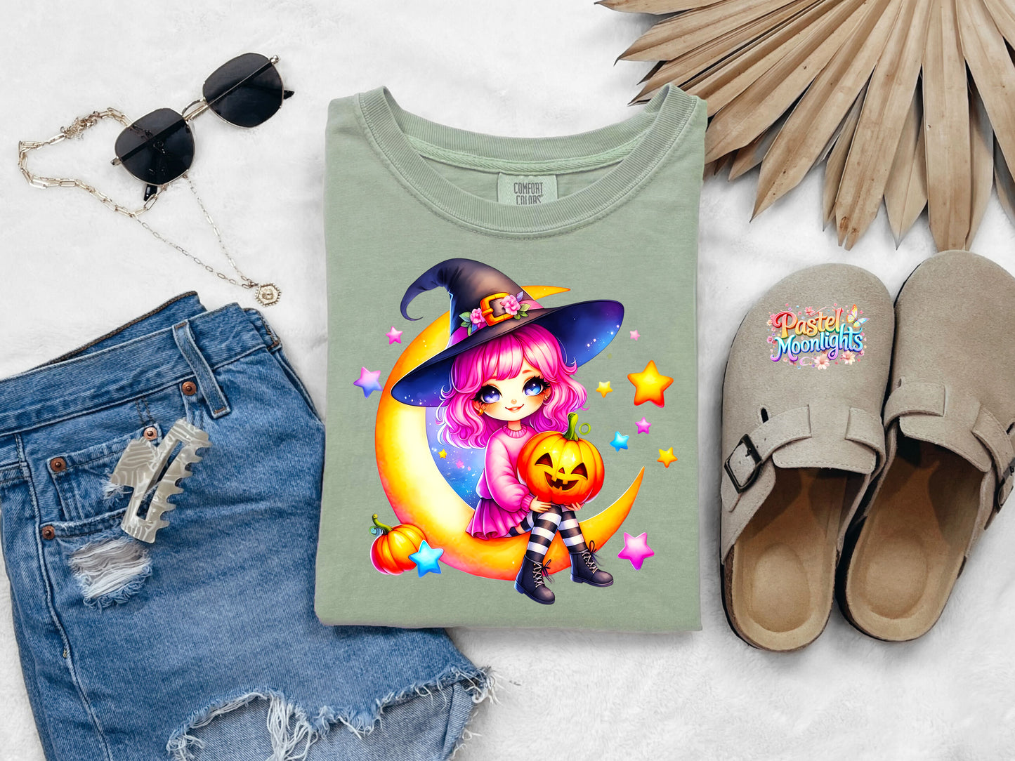 Cute Witch Design 15 DTF Print Ready to Press