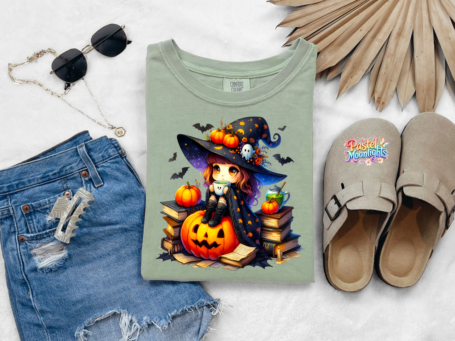 Cute Witch Design 18 DTF Print Ready to Press