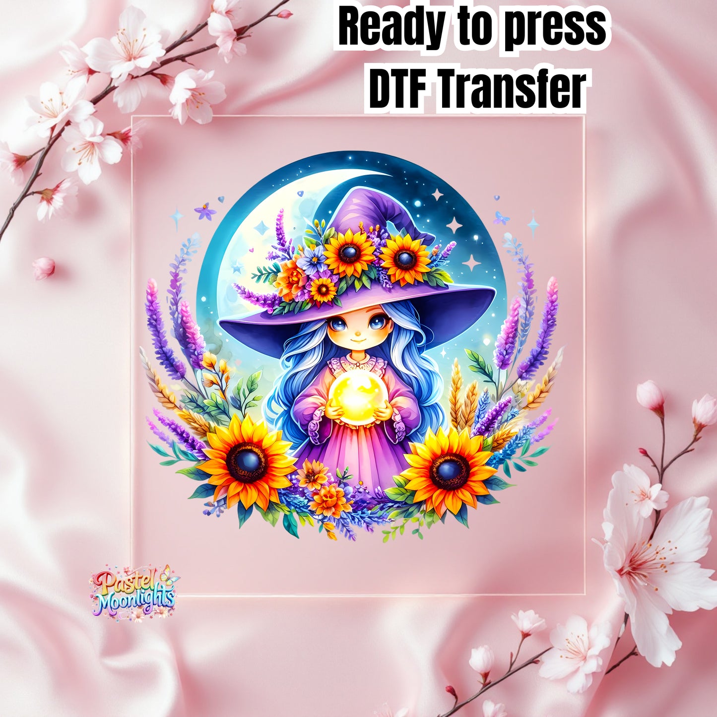 Cute Witch Design 20 DTF Print Ready to Press