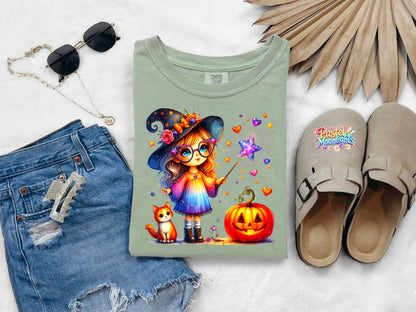 Cute Witch Design 21 DTF Print Ready to Press