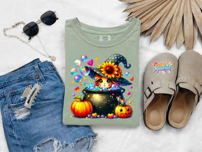 Cute Witch Design 22 DTF Print Ready to Press