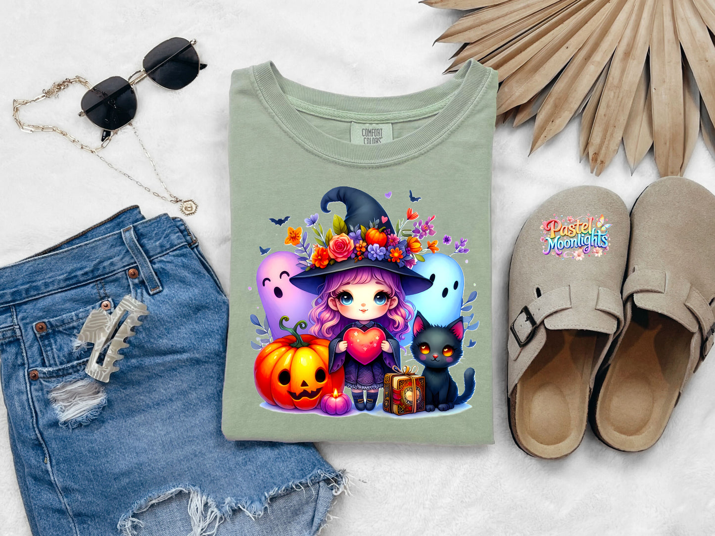 Cute Witch Design 27 DTF Print Ready to Press