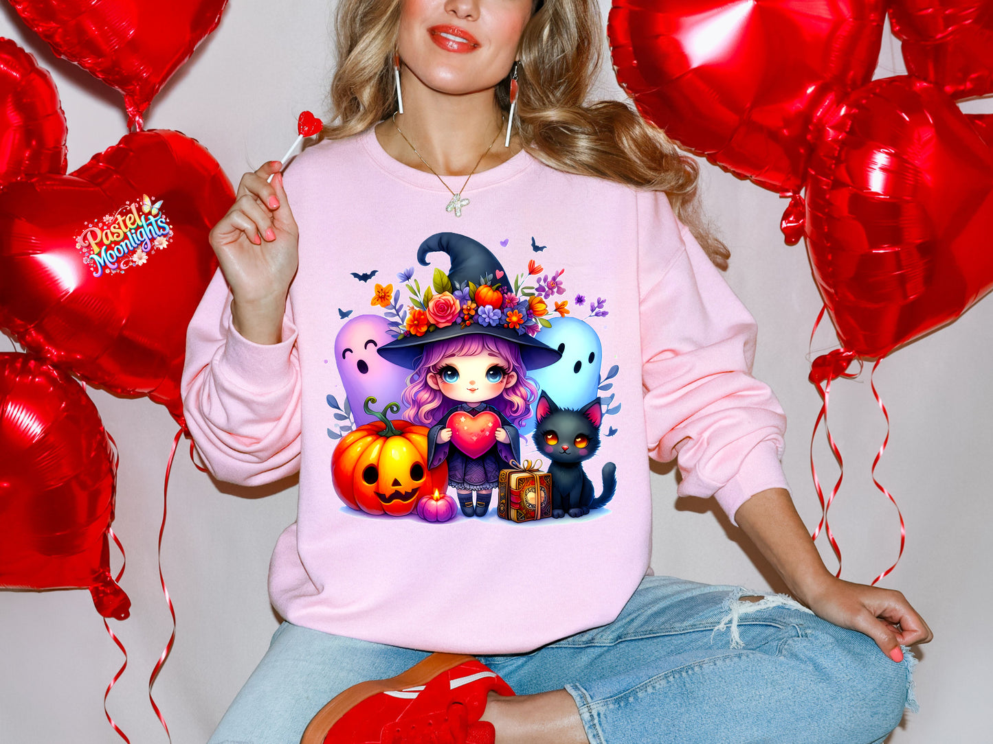 Cute Witch Design 27 DTF Print Ready to Press