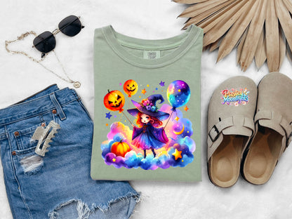 Cute Witch Design 30 DTF Print Ready to Press
