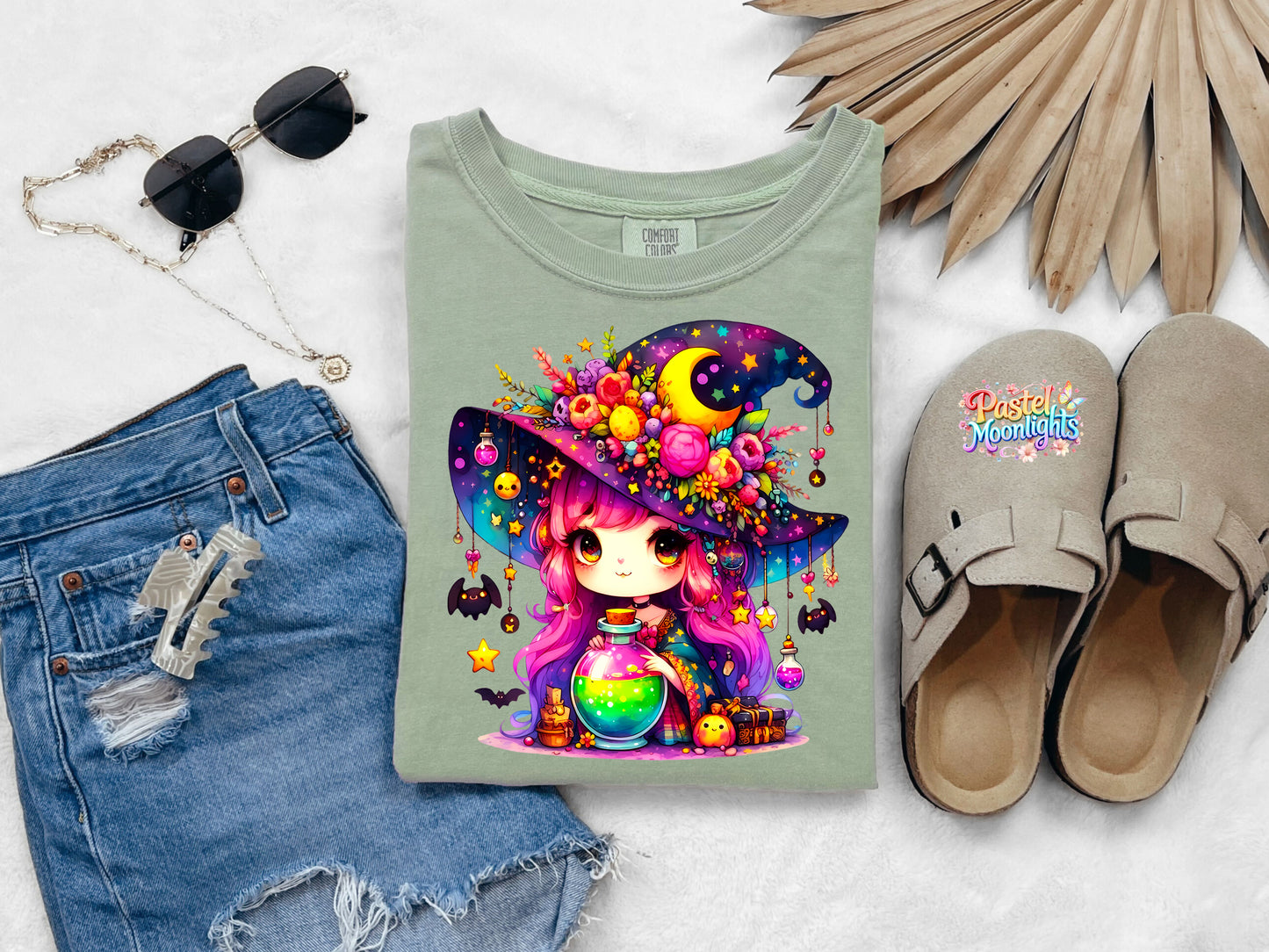 Cute Witch Design 31 DTF Print Ready to Press