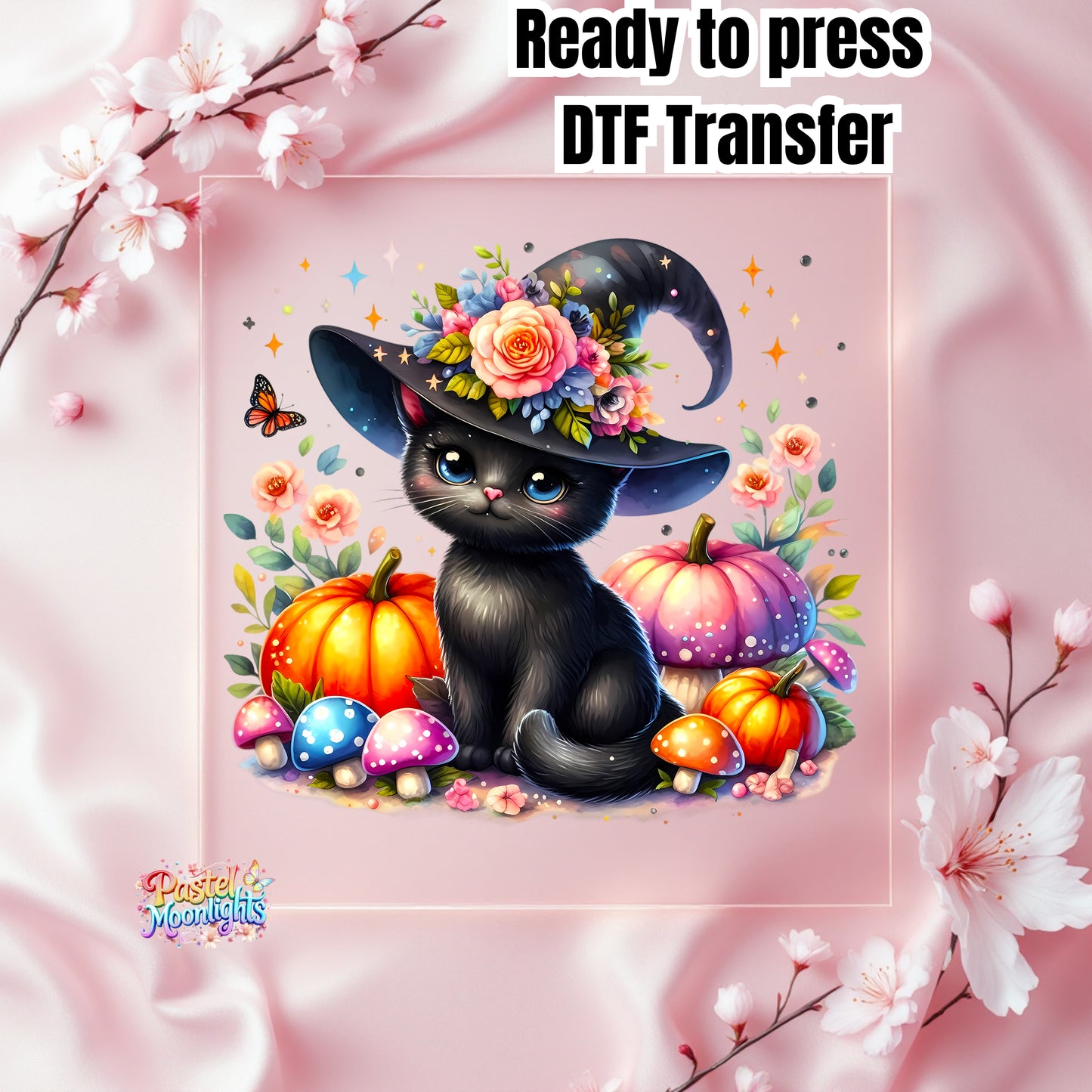 Cute Witch Design 34 DTF Print Ready to Press