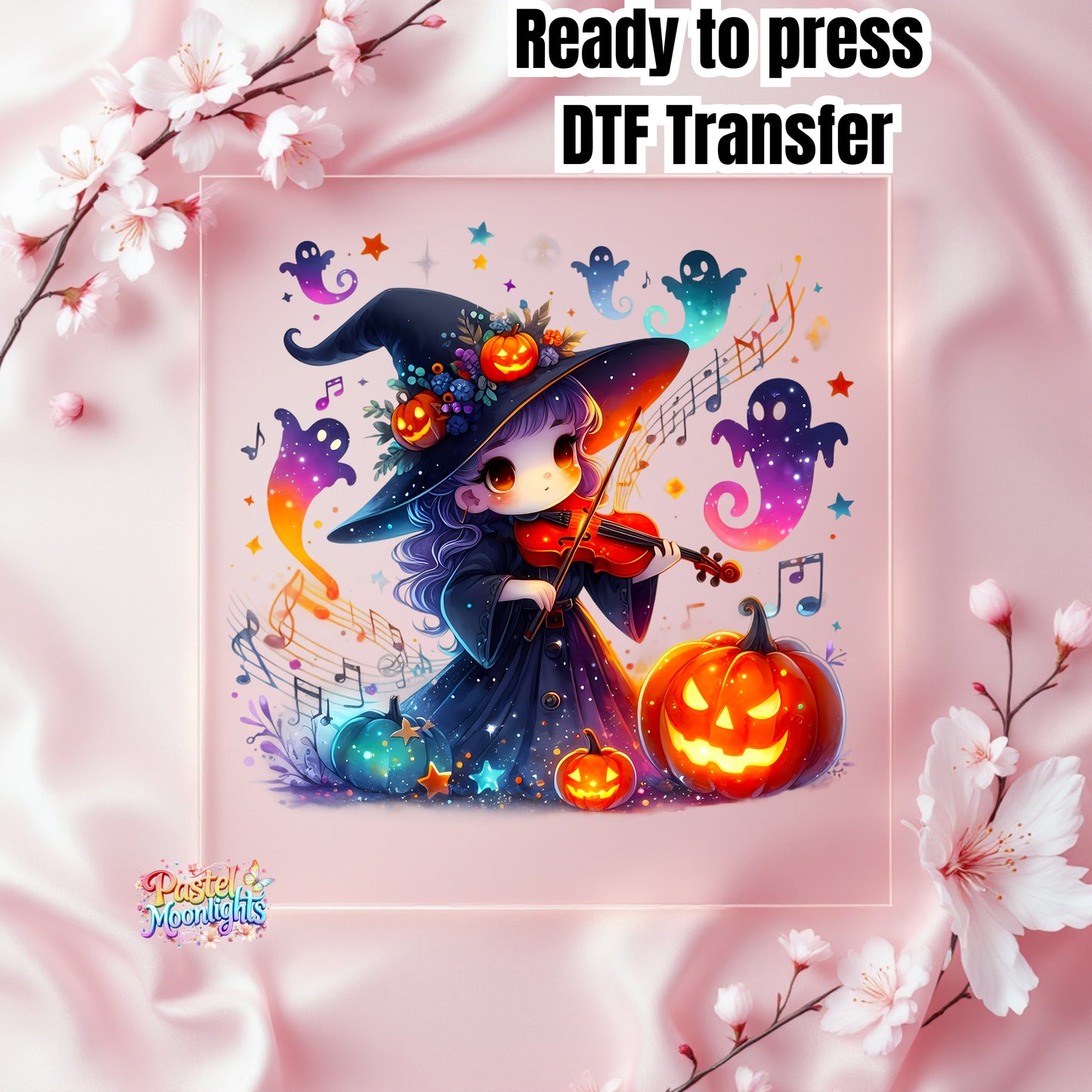 Cute Witch Design 35 DTF Print Ready to Press