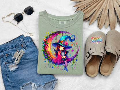 Cute Witch Design 37 DTF Print Ready to Press