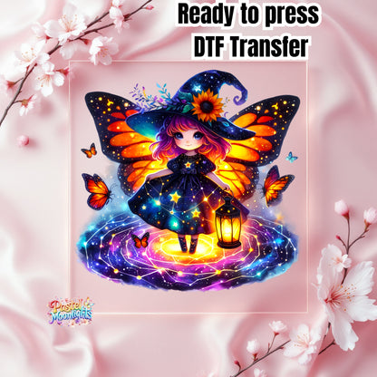 Cute Witch Design 38 DTF Print Ready to Press