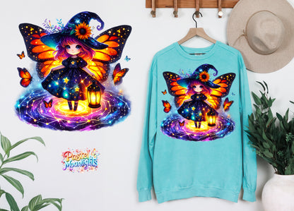 Cute Witch Design 38 DTF Print Ready to Press